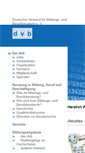 Mobile Screenshot of dvb-fachverband.de