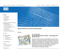 Tablet Screenshot of dvb-fachverband.de